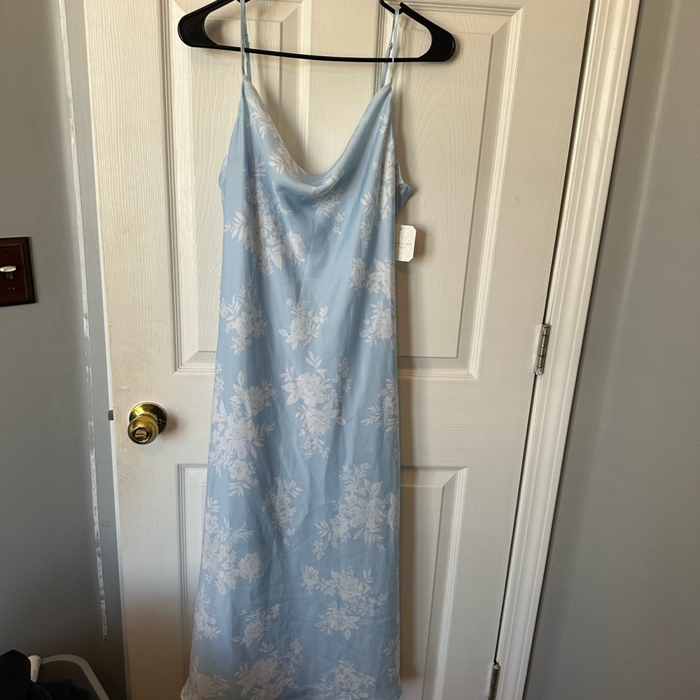 Altar'd State Light Blue Floral Dress
